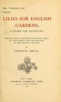 Cover of Lilies for English gardens