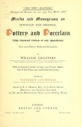 Cover of Marks and monograms on European and Oriental pottery and porcelain