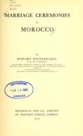 Cover of Marriage ceremonies in Morocco