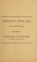 Cover of Mission Indians of California