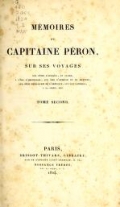 Cover of Mémoires du Capitaine Péron