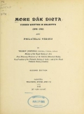 Cover of More Dak dicta