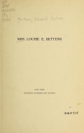 Cover of Mrs. Louise E. Bettens