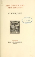Cover of New France and New England