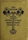 Cover of New fvrnitvre from the work shop of Gvstave Stickley, cabinet maker, Syracvse, NY VSA