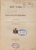 Cover of New York at the Lewis and Clark exposition