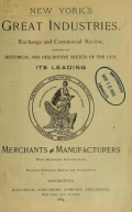 Cover of New York's great industries