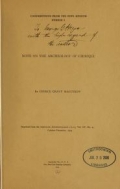 Cover of Note on the archeology of Chiriqui