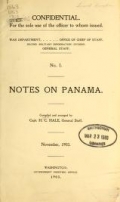 Cover of Notes on Panama