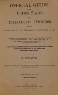Cover of Official guide to the Cotton States and International Exposition