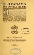 Cover of Old Panama and Castilla del Oro