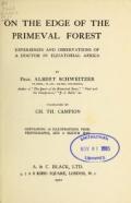 Cover of On the edge of the primeval forest