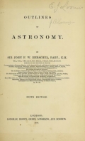 Cover of Outlines of astronomy