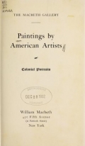 Cover of Paintings by American artists