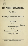Cover of The passion week manual