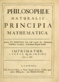 Cover of Philosophiae naturalis principia mathematica