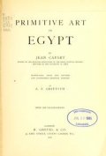 Cover of Primitive art in Egypt