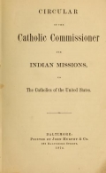 Cover of Publications of the Bureau of Catholic Indian Missions, January, 1879