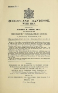 Cover of Queensland handbook, with map no.5 (1911:Mar.)
