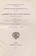 Cover of Rapports du Jury international