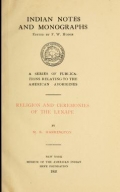 Cover of Religion and ceremonies of the Lenape