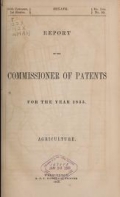 Cover of Report of the Commissioner of Patents for the year