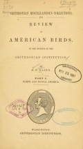 Cover of Review of American birds