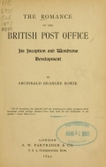 Cover of The romance of the British Post Office