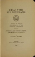 Cover of Sandals and other fabrics from Kentucky caves