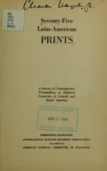 Cover of Seventy-five Latin-American prints