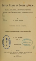 Cover of Seven years in South Africa