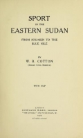 Cover of Sport in the eastern Sudan, from Souakin to the Blue Nile