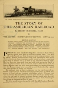 Cover of The story of the American railroad