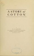 Cover of A story of cotton 
