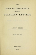 Cover of The story of Emin's rescue as told in Stanley's letters