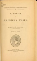 Cover of Synopsis of American wasps