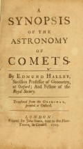 Cover of A synopsis of the astronomy of comets