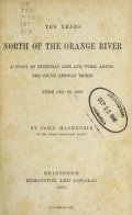 Cover of Ten years north of the Orange River
