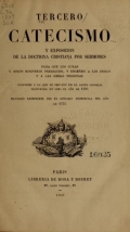 Cover of Tercero catecismo y exposicion de la doctrina christiana por sermones para que los curas