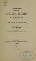 Cover of Timbres des duchès de Schleswig, Holstein & Lauenbourg et de la ville de Bergedorf 