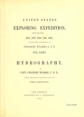 Cover of United States Exploring Expedition v.23 Hydrography (1861) [Text]