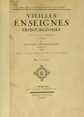 Cover of Vieilles enseignes fribourgeoises