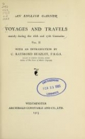 Cover of Voyages and travels mainly during the 16th and 17th centuries v.2 (1903)