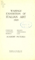 Cover of Warings' exhibition of Italian art 1909