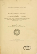 Cover of The whalebone whales of the western North Atlantic compared with those occurring in European waters