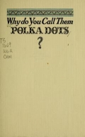 Cover of Why do you call them polka dots?