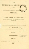 Cover of The zoological miscellany