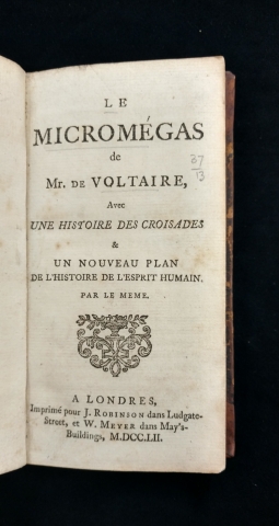 Title page of Le Micromegas