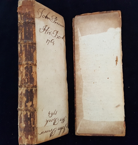 The Plate Glass Book; partially legible inscription from the book’s initial owner, dated 1864.
