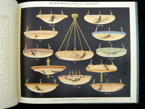 Meissen-Glas. Katalog Nr. 60. hanging glass lampshades